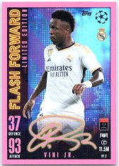 2023-24 Topps Match Attax EXTRA UEFA Club Competition Flash Forward Limited Edition FF2 Vinicius Jr. (Real Madrid CF)