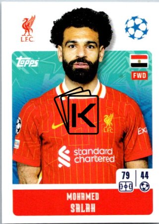 2024-25 Topps Champions League 270 Mohamed Salah (Liverpool)