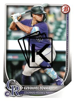 Baseballová karta 2025 Bowman 84 Ezequiel Tovar, Colorado Rockies