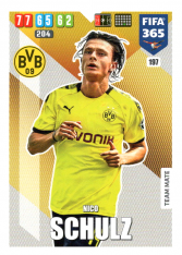 Fotbalová kartička Panini Adrenalyn XL FIFA 365 - 2020 Team Mate 197 Nico Schulz Borussia Dortmund
