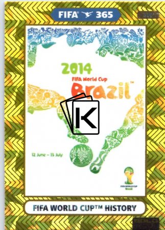fotbalová karta Panini Adrenalyn XL FIFA 365 2021 FIFA World Cup History 389 Brazil 2014