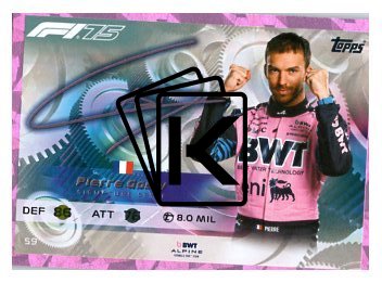 2025 Topps Turbo Attax F1 BWT Alpine Signature Style 59	Pierre Gasly-Paralel Pink