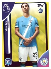 fotbalová kartička 2025-26 Topps  Premier League 185 Vitor Reis (Manchester City)  -  Rookie-PARALLEL Yellow