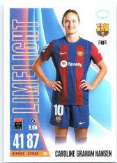 2023-24 Topps Match Attax EXTRA UEFA Club Competition UWCL Limelight 164 Caroline Graham Hansen FC Barcelona