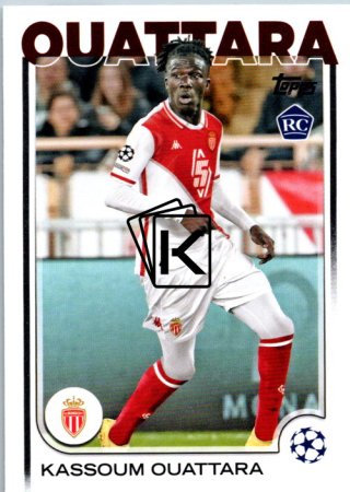 fotbalová kartička 2024-25 Topps UEFA Club Competitions Flagship 103 Kassoum Ouattara RC AS Monaco