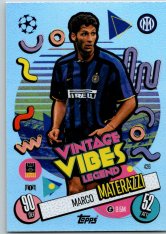 fotbalová kartička 2024-25 Topps Match Attax UEFA Club Competitions Vintage Vibes Legend 426 Marco Materazzi (FC Internazionale Milano)