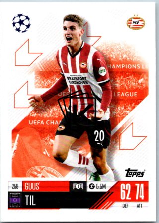fotbalová kartička 2024-25 Topps Match Attax UEFA Club Competitions 258 Guus Til (PSV Eindhoven)