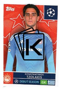 2025-26 Topps Champions League   Olympiacos 328 Konstantinos Tzolakis
