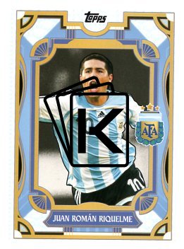fotbalová kartička 2024-25 Topps Argentina Argentine Tango 30 Juan Román Riquelme