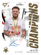 podepsaná karta 2025-26 SportZoo SK Slavia Praha Champions /45 CHS-VK Vasil Kušej