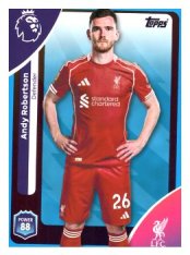 fotbalová kartička 2025-26 Topps  Premier League 167 Andy Robertson (Liverpool)-PARALLEL Blue