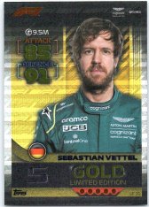2022 Topps Formule 1 Turbo Attax F1  Limited Edition LE-2G Sebastian Vettel (Aston Martin)
