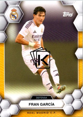 fotbalová kartička 2024-25 Topps Real Madrid CF Fan Set 8 Fran García