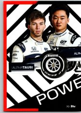 2021 Topps Formule 1 Turbo Attax Power Action 70 Scuderia Alpha Tauri