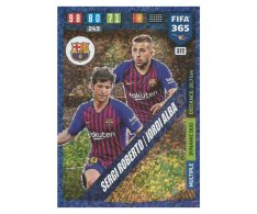 Fotbalová kartička Panini FIFA 365 – 2020 Multiple  372 FC Barcelona Sergi Roberto Jordi Alba
