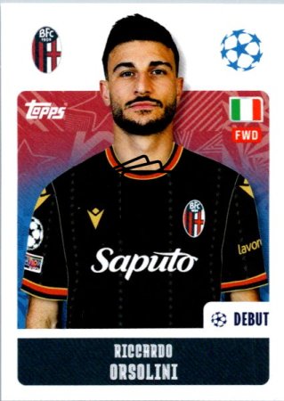 2024-25 Topps Champions League 120 Riccardo Orsolini (Bolonia FC 1909)