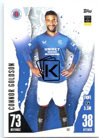 Fotbalová kartička 2023-24 Topps Match Attax UEFA Club Competitions 381 Connor Goldson Rangers FC