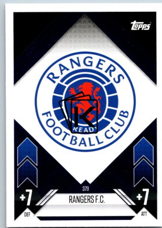 fotbalová kartička 2024-25 Topps Match Attax UEFA Club Competitions 379 Team Badge (Rangers FC)