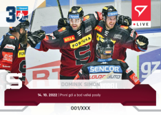 Hokejová kartička SportZoo 2022-23 Live L-024 Dominik Simon HC Sparta Praha