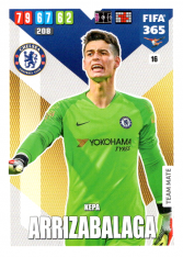 Fotbalová kartička Panini Adrenalyn XL FIFA 365 - 2020 Team Mate 16 Kepa Arrizabalaga  FC Chelsea