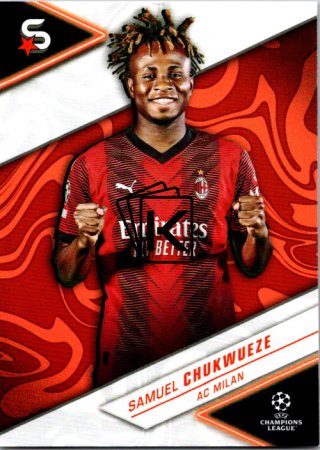 Fotbalová kartička 2023-24 Topps Superstars UEFA Club Competitions 6 Samuel Chukwueze (AC Milan)
