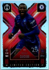 Fotbalová kartička 2024-25 Topps Match Attax EXTRA UEFA Club Competitions Limited Edition LE 5.  Moisés Caicedo (Chelsea)
