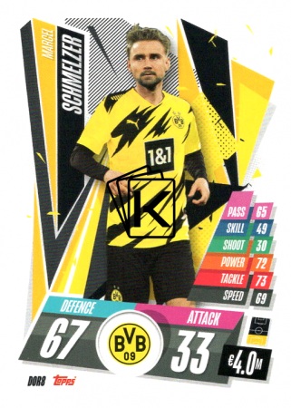 fotbalová kartička Topps Match Attax Champions League 2020-21 DOR8 Marcel Schmelzer Borussia Dortmund