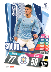 fotbalová kartička 2020-21 Topps Match Attax Champions League Extra Squad Update SU8 João Cancelo Manchester City