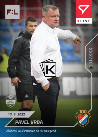 fotbalová kartička SportZoo 2022-23 Live L-013 Pavel Vrba FC Baník Ostrava