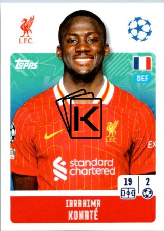 2024-25 Topps Champions League 262 Ibrahima Konaté (Liverpool)