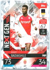 Fotbalová kartička 2022-23 Topps Match Attax UCL Next Gen 407 Benoit Badiashile - AS Monaco
