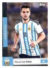 fotbalová kartička 2025-26 Topps Team Set Argentina 13 Giovani Lo Celso
