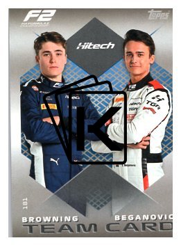 2025 Topps Turbo Attax F1 Hitech TGR F2 Teams HP 181 Browning/Beganovic