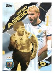 fotbalová kartička 2024-25 Topps Argentina Bookends 44 Sergio Agüero