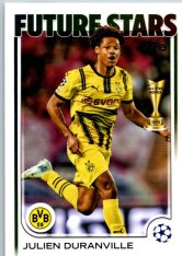 fotbalová kartička 2024-25 Topps UEFA Club Competitions Flagship 166 Julien Duranville – Future Stars Borussia Dortmund
