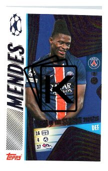 2025-26 Topps Champions League 2024/25 UEFA Champions League Team of the Season 8 Nuno Mendes (Paris Saint-Germain)