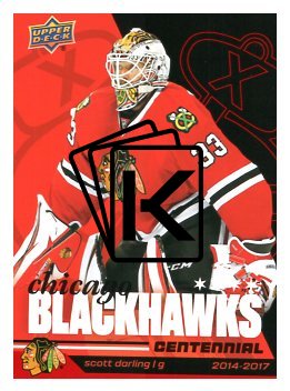 2025-26 Upper Deck Centennial Chicago Blackhawks 20 Scott Darling