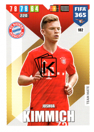 Fotbalová kartička Panini Adrenalyn XL FIFA 365 - 2020 Team Mate 182 Joshua Kimmich Bayern Mnichov