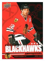 2025-26 Upper Deck Centennial Chicago Blackhawks 27 Brent Sutter