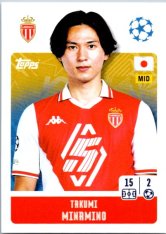 2024-25 Topps Champions League 62 Takumi Minamino (AS Monaco)