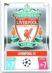 fotbalová kartička 2021-22 Topps Match Attax UEFA Champions League 46 Liverpool FC Logo
