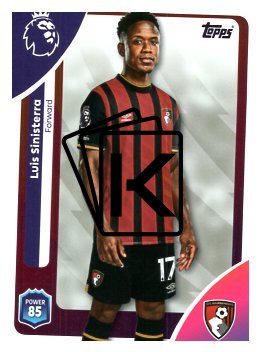 fotbalová kartička 2025-26 Topps  Premier League 46 Luis Sinisterra (AFC Bournemouth)