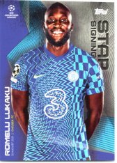 fotbalová kartička 2021 Topps Summer Signings Romelu Lukaku Chelsea FC