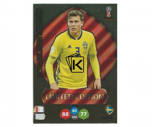 Fotbalová kartička Panini Adrenalynl XL World Cup Russia 2018 Limited Edition Viktor NillsonLindelof