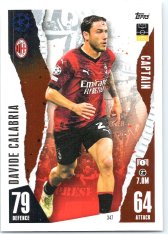 Fotbalová kartička 2023-24 Topps Match Attax UEFA Club Competitions 347 Davide Calabria AC Milan
