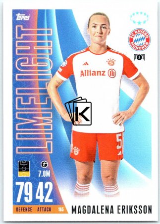 2023-24 Topps Match Attax EXTRA UEFA Club Competition UWCL Limelight 165 Magdalena Eriksson FC Bayern München