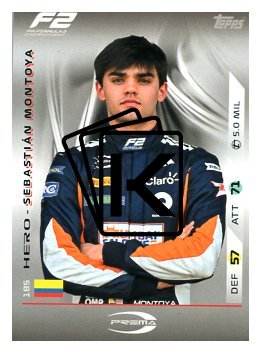 2025 Topps Turbo Attax F1 Prema Racing F2 Teams HP 185 Sebastián Montoya