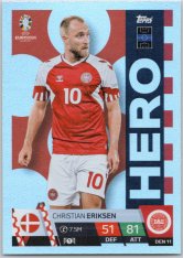 fotbalová karta Topps Match Attax EURO 2024 DEN11 Christian Eriksen (Denmark)  -  Hero