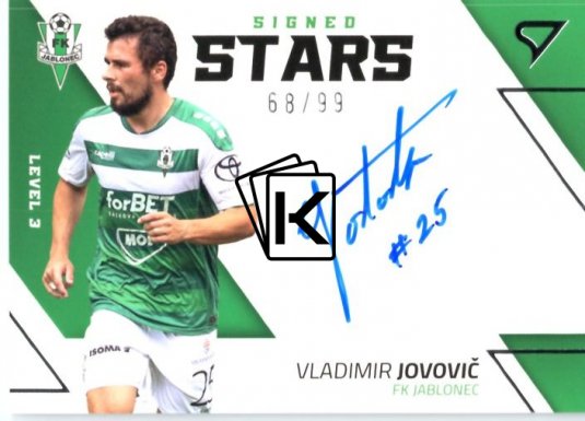 2022-23  Sprotzoo Fortuna Liga Singed Stars Level 3 Vladimir Jovovič FK Jablonec