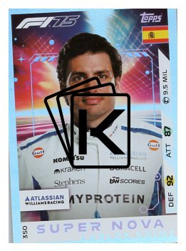 2025 Topps Turbo Attax F1 Williams Racing Supernova  350 Carlos Sainz